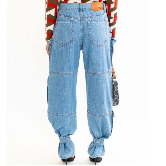 Torn By Ronny Kobo Zayla Cargo Denim Pants - Picture 2 of 9